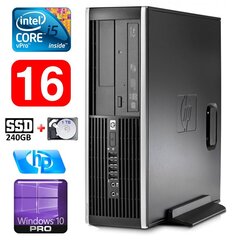 HP 8100 Elite SFF i5-650 16GB 240SSD+1TB DVD WIN10Pro hinta ja tiedot | HP Tietokoneet ja pelaaminen | hobbyhall.fi