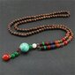 NEPAL BUDDHA MALA Tiibetin puinen kaulakoru käsintehty amuletti EL82 hinta ja tiedot | Kaulakorut | hobbyhall.fi