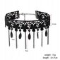 CHOKER Pitsi Kirjonta Musta Gothic PURSUIT CH08 CH08 hinta ja tiedot | Kaulakorut | hobbyhall.fi