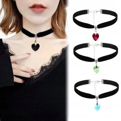 CHOKER KLASSINEN KÄSITTELY CIRCUMSTAL SYDÄN RIIPUS GOTTIC NOUSI RUUSU CH14 hinta ja tiedot | Kaulakorut | hobbyhall.fi