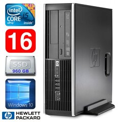 HP 8100 Elite SFF i5-650 16GB 960SSD DVD WIN10 hinta ja tiedot | Pöytätietokoneet | hobbyhall.fi