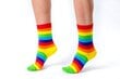 LGBT Sateenkaarisukat UNISEX WZ04 hinta ja tiedot | Naisten sukat | hobbyhall.fi