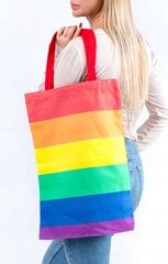 Ostoskassi puuvilla sateenkaari PRIDE LGBT XXL RB06 hinta ja tiedot | Naisten käsilaukut | hobbyhall.fi