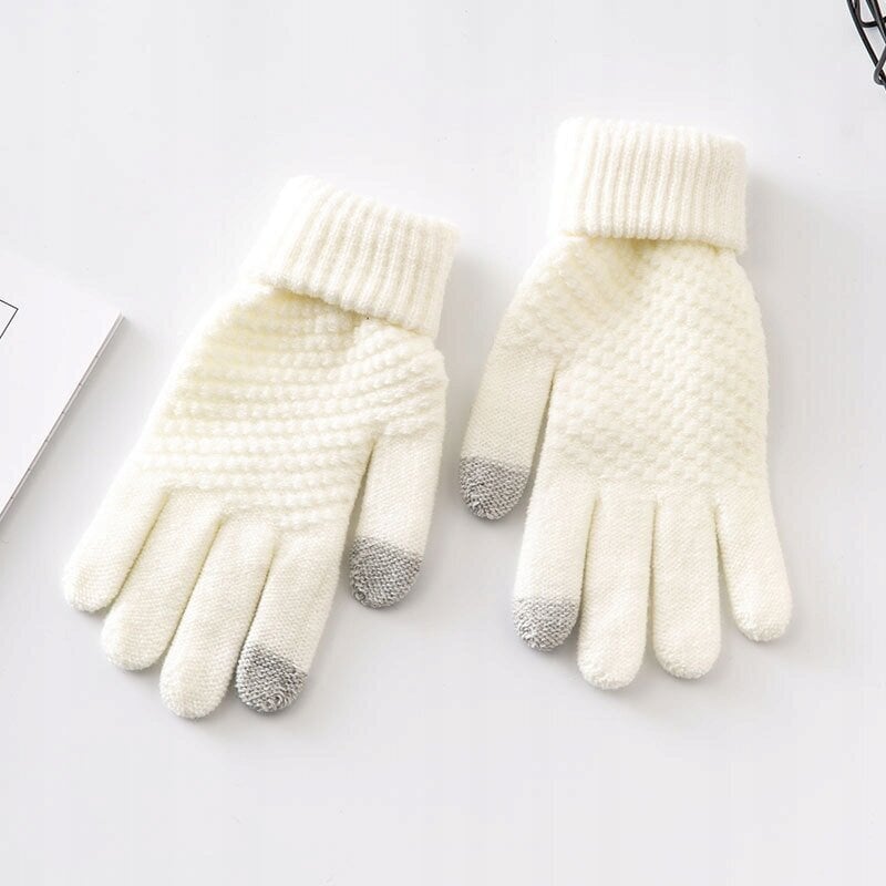 Akryyli HANDS Warm Touch Beige R02 R02-BEZOWE hinta ja tiedot | Naisten käsineet | hobbyhall.fi