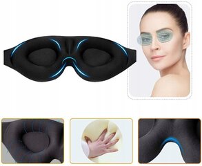 3D SLEEPING EYE Wrap kaihtimet LIGHT BLOCK E01_BLACK hinta ja tiedot | Yöasut ja pyjamat | hobbyhall.fi