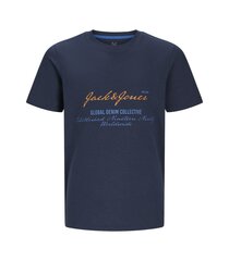 Jack & Jones lasten T-paita 12258157*03, laivastonsininen 5715606058519 hinta ja tiedot | Poikien paidat | hobbyhall.fi