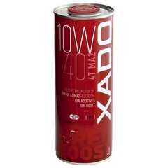 Xado Atomic Oil 10W-40 4T MA2 Red Boost, moottoriöljy, 1L hinta ja tiedot | Moottoriöljyt moottoripyörille | hobbyhall.fi