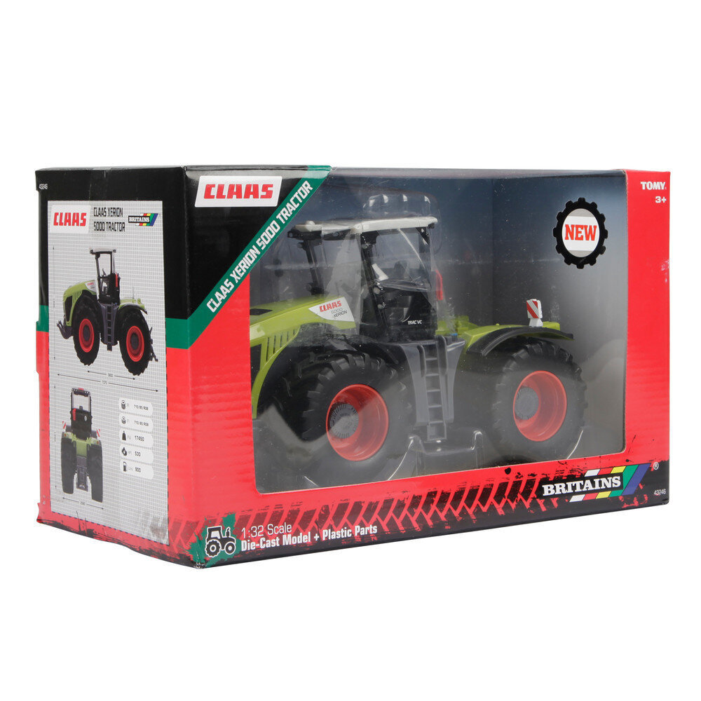 TOMY Britains -traktori Claas Xerion 5000 43246 hinta ja tiedot | Poikien lelut | hobbyhall.fi