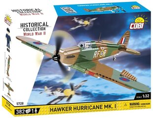 Cobi HC WWII Hawker Hurrican MK.I, 382 osaa hinta ja tiedot | LEGOT ja rakennuslelut | hobbyhall.fi