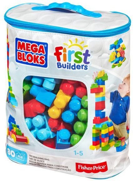 Palikat Big Block Bag Mega Blocks 80 kpl hinta ja tiedot | LEGOT ja rakennuslelut | hobbyhall.fi