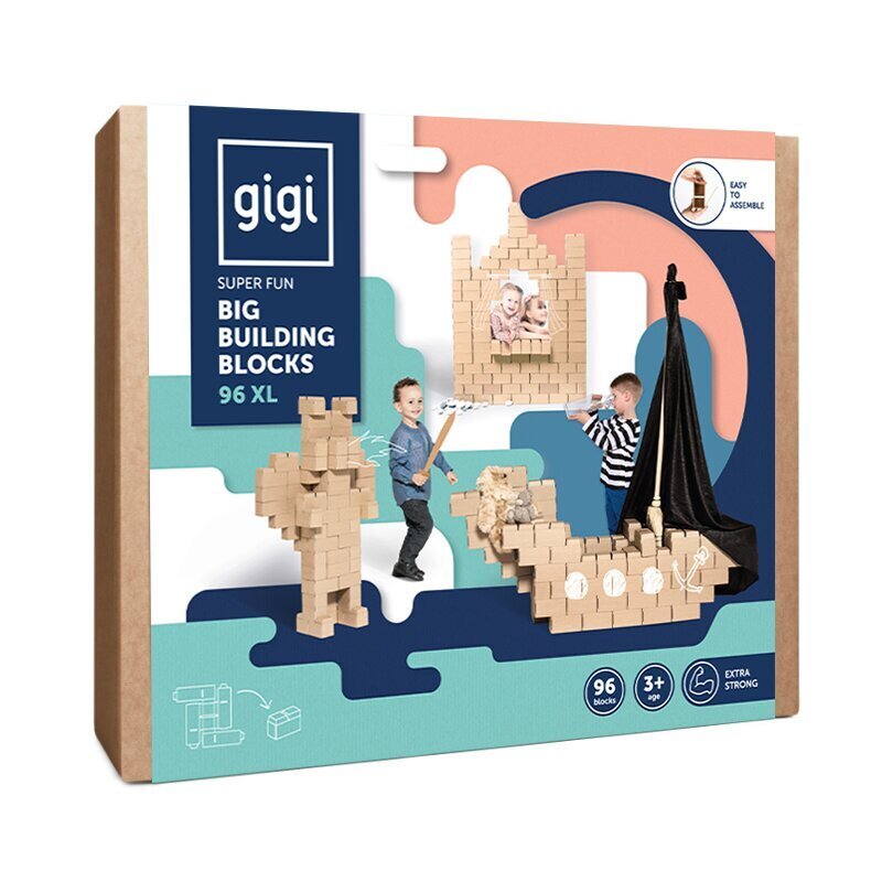 Rakennussarja GIGI Bloks 96XL, 96 osaa hinta ja tiedot | LEGOT ja rakennuslelut | hobbyhall.fi