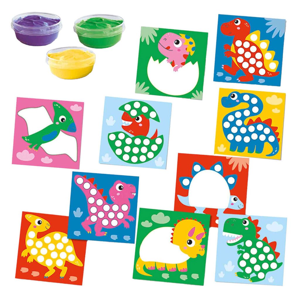 SES Finger Painting Dinosaurs 14442 44425 hinta ja tiedot | Taide- ja askartelutarvikkeet | hobbyhall.fi