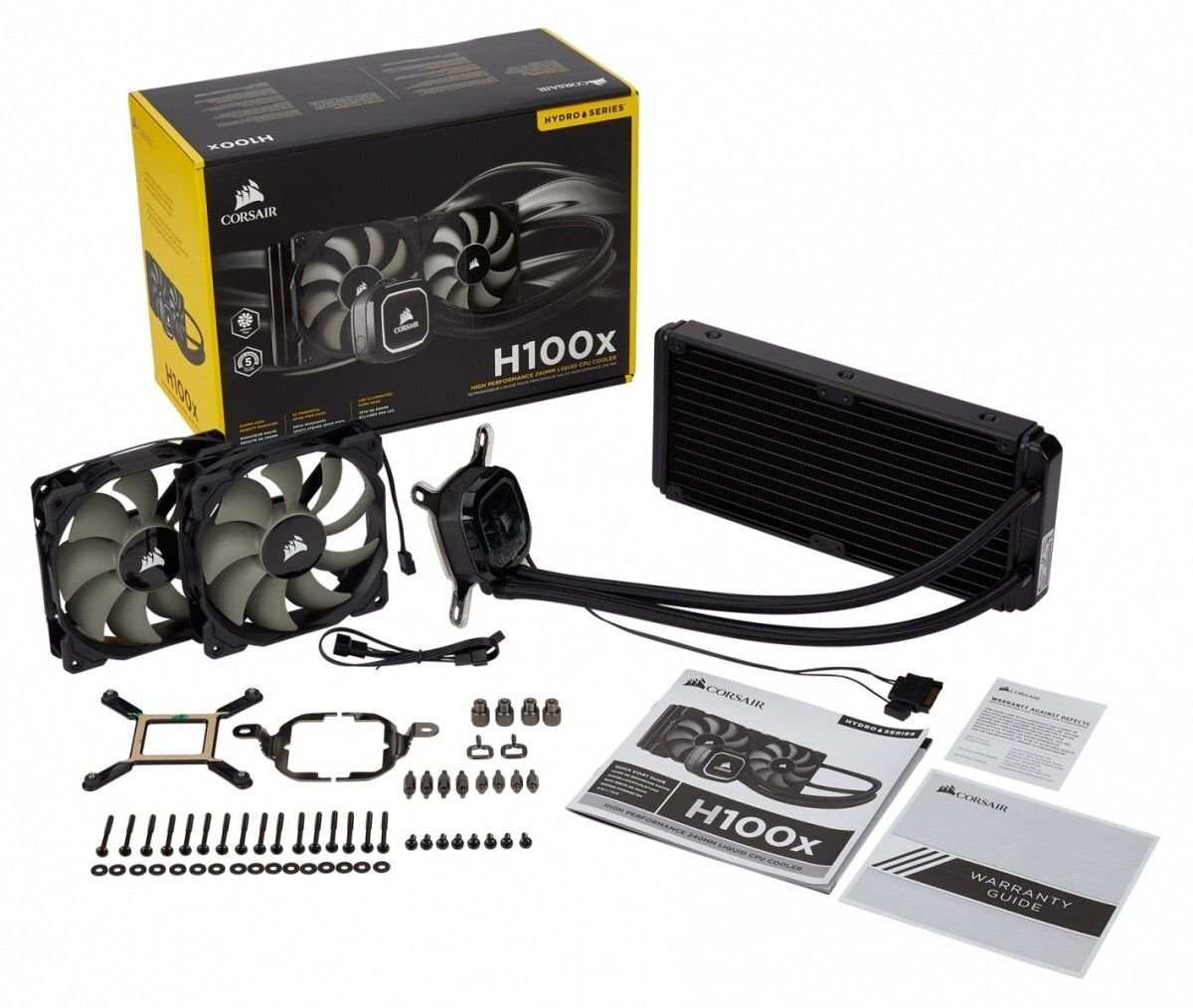 Corsair Hydro Series H100x High Performance Liquid CPU Cooler (CW-9060040-WW) hinta ja tiedot | Vesijäähdytys | hobbyhall.fi