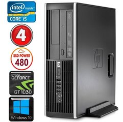 HP 8100 Elite SFF i5-750 4GB 480SSD GT1030 2GB DVD WIN10 hinta ja tiedot | Pöytätietokoneet | hobbyhall.fi