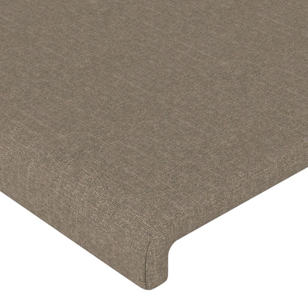 Sängynpääty, kangas, 100x5x78/88cm, taupe väri hinta ja tiedot | Sängyt | hobbyhall.fi