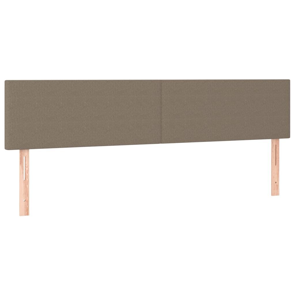 Sängynpääty, kangas, 2 kpl, 80x5x78/88cm, taupe väri hinta ja tiedot | Sängyt | hobbyhall.fi