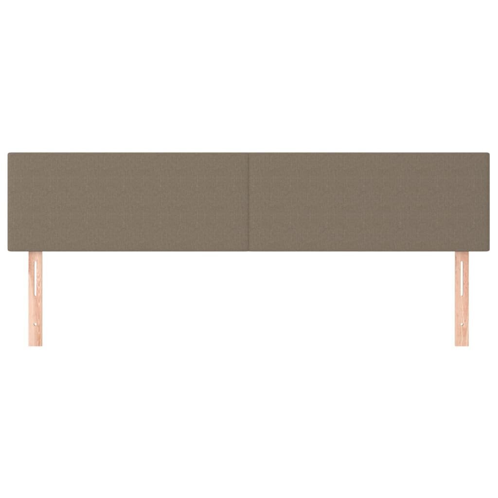 Sängynpääty, kangas, 2 kpl, 80x5x78/88cm, taupe väri hinta ja tiedot | Sängyt | hobbyhall.fi