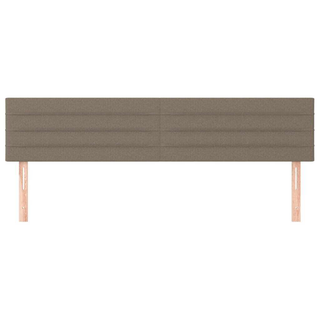 Sängynpääty, 2 kpl, taupe, 80x5x78/88cm, kangas hinta ja tiedot | Sängyt | hobbyhall.fi