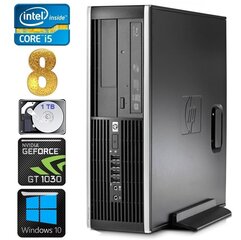 HP 8100 Elite SFF i5-750 8GB 1TB GT1030 2GB DVD WIN10 hinta ja tiedot | Pöytätietokoneet | hobbyhall.fi