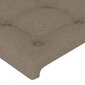 Sängynpääty korvilla, taupe, 163x23x118/128cm, kangas hinta ja tiedot | Sängyt | hobbyhall.fi