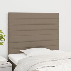 Sängynpääty, kangas, 2 kpl, 80x5x78/88cm, taupe väri hinta ja tiedot | Sängyt | hobbyhall.fi