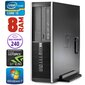 HP 8100 Elite SFF i5-750 8GB 240SSD GT1030 2GB DVD WIN7Pro hinta ja tiedot | Pöytätietokoneet | hobbyhall.fi