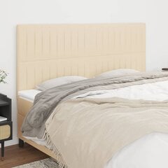 Sängynpääty, kangas, 4 kpl, 80x5x78/88cm, kermanvärinen hinta ja tiedot | Sängyt | hobbyhall.fi
