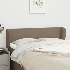 Sängynpääty korvilla, taupe väri, 147x23x78/88cm, kangas hinta ja tiedot | Sängyt | hobbyhall.fi