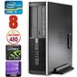 HP 8100 Elite SFF i5-750 8GB 480SSD GT1030 2GB DVD WIN10Pro hinta ja tiedot | Pöytätietokoneet | hobbyhall.fi