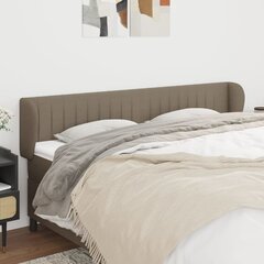 Sängynpääty korvilla, taupe väri, 163x23x78/88 cm, kangas hinta ja tiedot | Sängyt | hobbyhall.fi