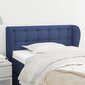 Sängynpääty korvilla, sininen, 93x23x78/88cm, kangas hinta ja tiedot | Sängyt | hobbyhall.fi