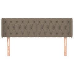 Sängynpääty korvilla, taupe väri, 163x16x78/88 cm, kangas hinta ja tiedot | Sängyt | hobbyhall.fi