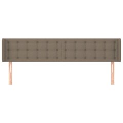 Sängynpääty korvilla, taupe väri, 183x16x78/88cm, kangas hinta ja tiedot | Sängyt | hobbyhall.fi