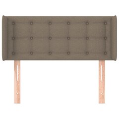 Sängynpääty korvilla, taupe väri, 93x16x78/88cm, kangas hinta ja tiedot | Sängyt | hobbyhall.fi