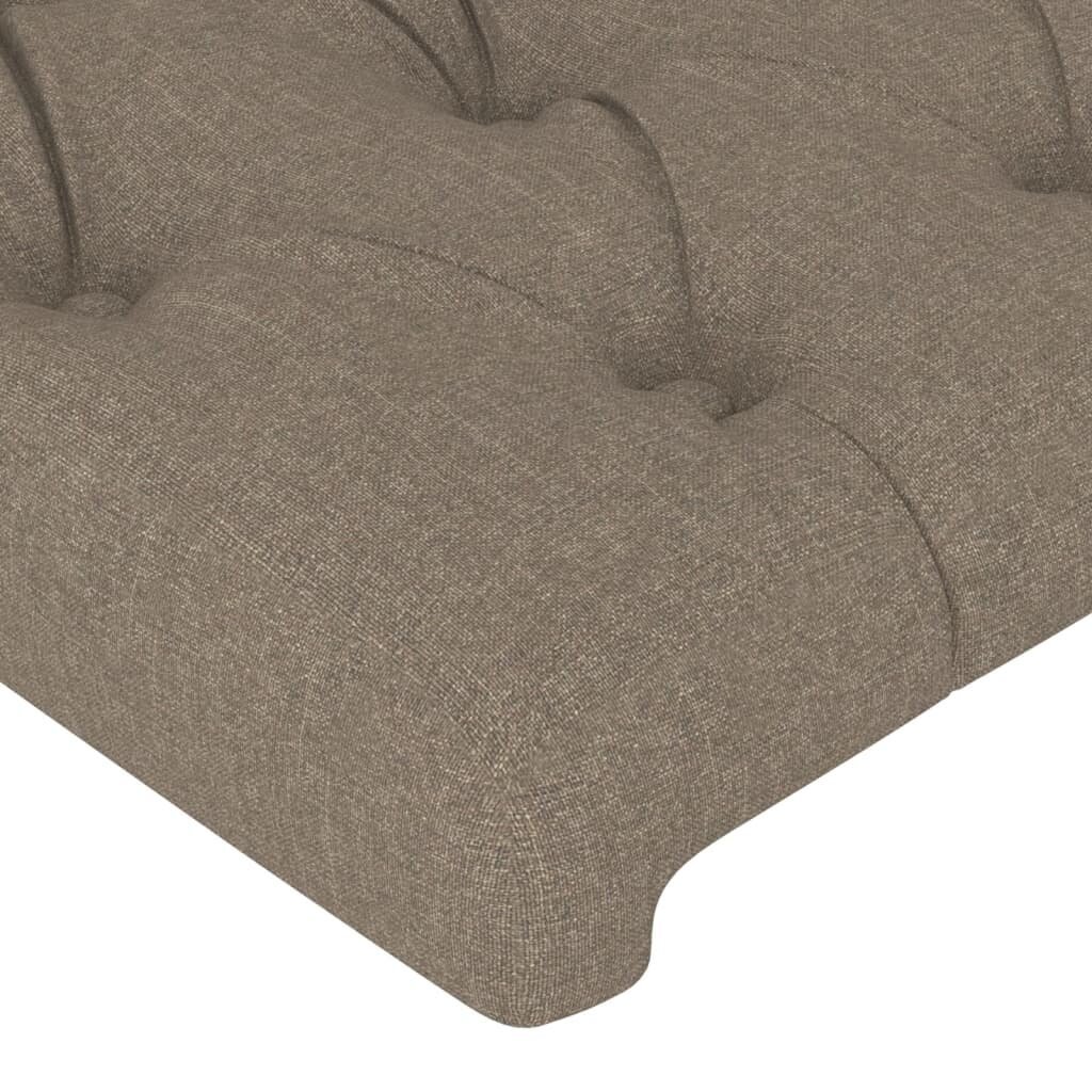 Sängynpääty, taupe väri, 100x7x78/88 cm, kangas hinta ja tiedot | Sängyt | hobbyhall.fi