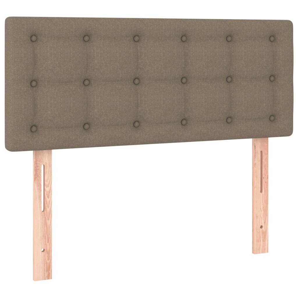 Sängynpääty, taupe väri, 100x5x78/88cm, kangas hinta ja tiedot | Sängyt | hobbyhall.fi