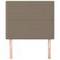 Sängynpääty, 2 kpl, taupe, 80x5x78/88cm, kangas hinta ja tiedot | Sängyt | hobbyhall.fi