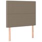 Sängynpääty, 2 kpl, taupe, 80x5x78/88cm, kangas hinta ja tiedot | Sängyt | hobbyhall.fi