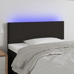 Sängynpääty LED-valolla, musta, 80x5x78/88cm hinta ja tiedot | Sängyt | hobbyhall.fi