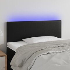 Sängynpääty LED-valolla, musta, 80x5x78/88cm hinta ja tiedot | Sängyt | hobbyhall.fi