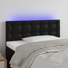 Sängynpääty LED-valolla, musta, 80x5x78/88cm hinta ja tiedot | Sängyt | hobbyhall.fi