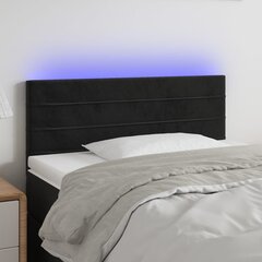 Sängynpääty LED-valolla, musta, 80x5x78/88cm hinta ja tiedot | Sängyt | hobbyhall.fi