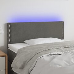 Sängynpääty LED-valolla, tummanharmaa, 90x5x78/88cm hinta ja tiedot | Sängyt | hobbyhall.fi