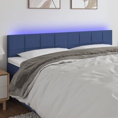 Sängynpääty LED-valolla, sininen, 180x5x78/88cm hinta ja tiedot | Sängyt | hobbyhall.fi