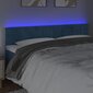 Sängynpääty LED vidaXL, Velvet, 200x5x78/88cm, tummansininen hinta ja tiedot | Sängyt | hobbyhall.fi