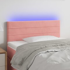 Sängynpääty LED-valolla, pinkki, 100x5x78/88 cm hinta ja tiedot | Sängyt | hobbyhall.fi