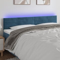 Sängynpääty LED-valolla, tummansininen, 160x5x78/88cm hinta ja tiedot | Sängyt | hobbyhall.fi