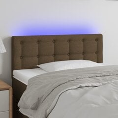 Sängynpääty LED-valolla, tummanruskea, 100x5x78/88cm hinta ja tiedot | Sängyt | hobbyhall.fi