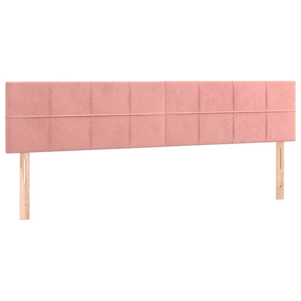 Sängynpääty vidaXL, 200x5x78/88cm, pinkki hinta ja tiedot | Sängyt | hobbyhall.fi