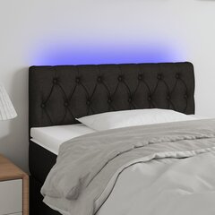 Sängynpääty LED-valolla, musta, 100x7x78/88cm hinta ja tiedot | Sängyt | hobbyhall.fi